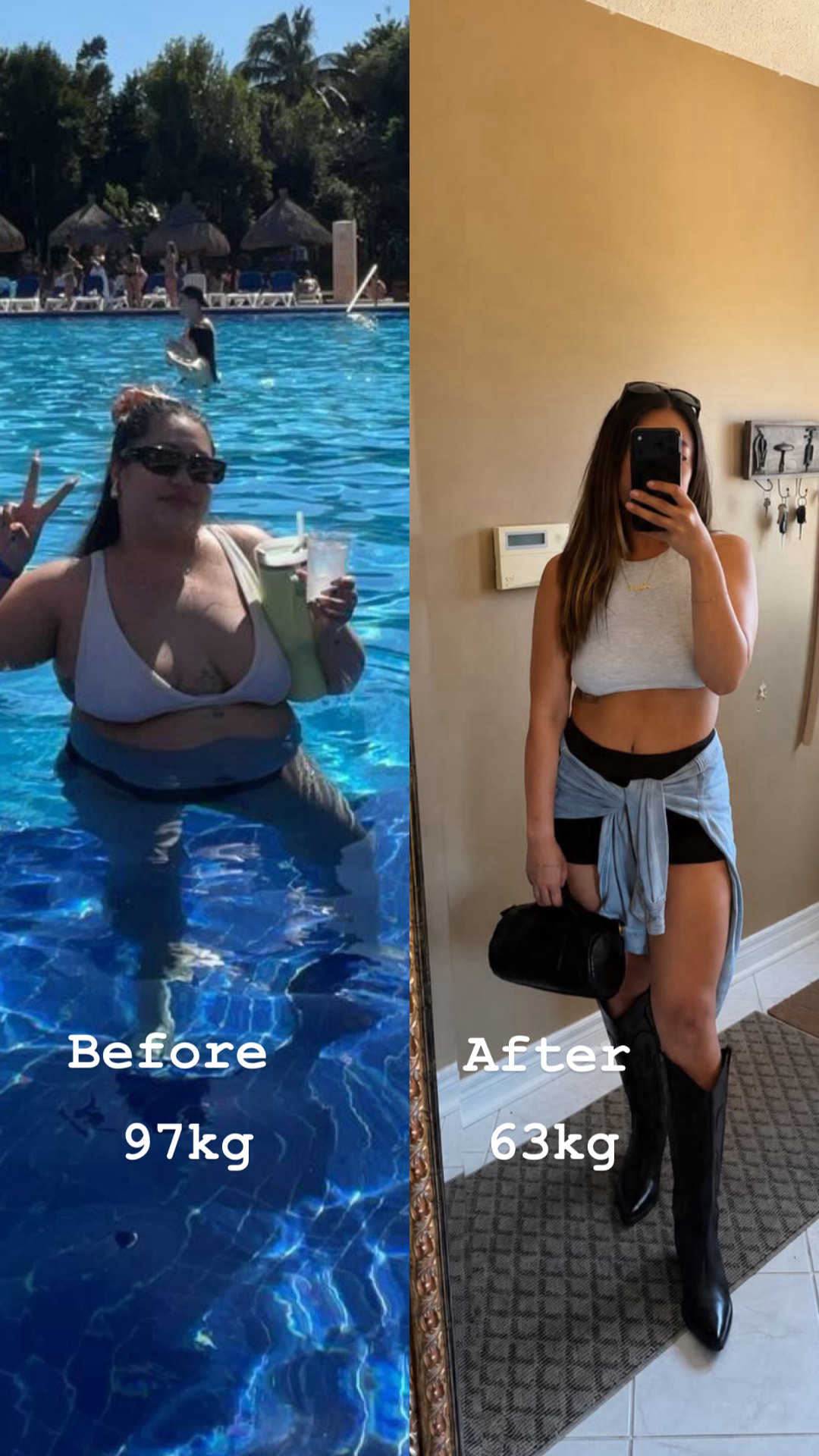 Christine before and after